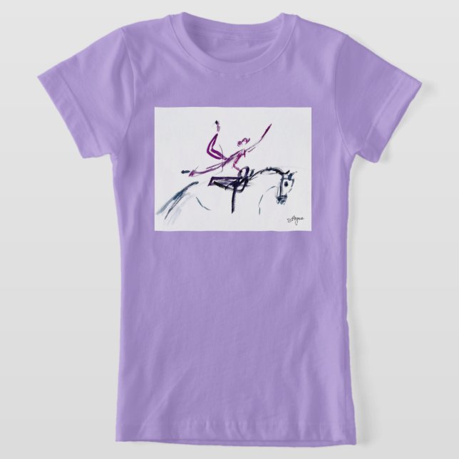 Equestrian Vaulter Artist Swoosh T-Shirt (Laydown)