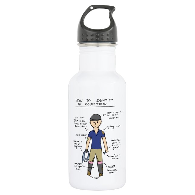 Equestrian Water Bottle (Front)