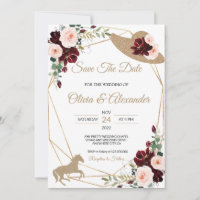 Equestrian Wedding Save The Date