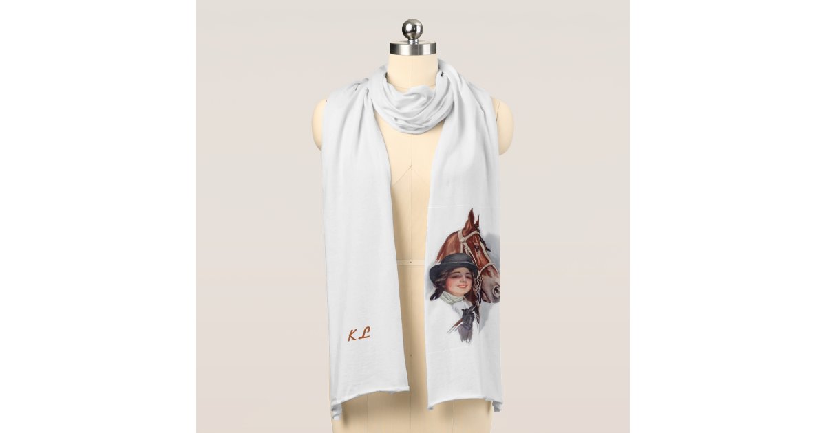 Equestrian Woman Scarf Zazzle