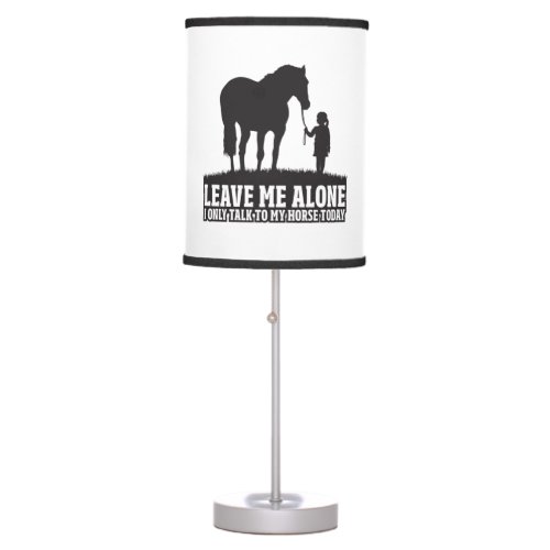 Equestrian Women Girls Love Their Horses Gift Table Lamp