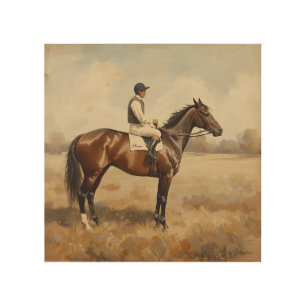 Equestrian  wood wall art