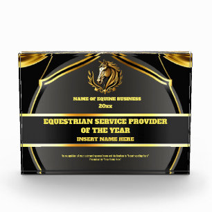Equestrian year end achievement award DIY LOGO