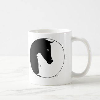 Equestrian Ying Yang Coffee Mug