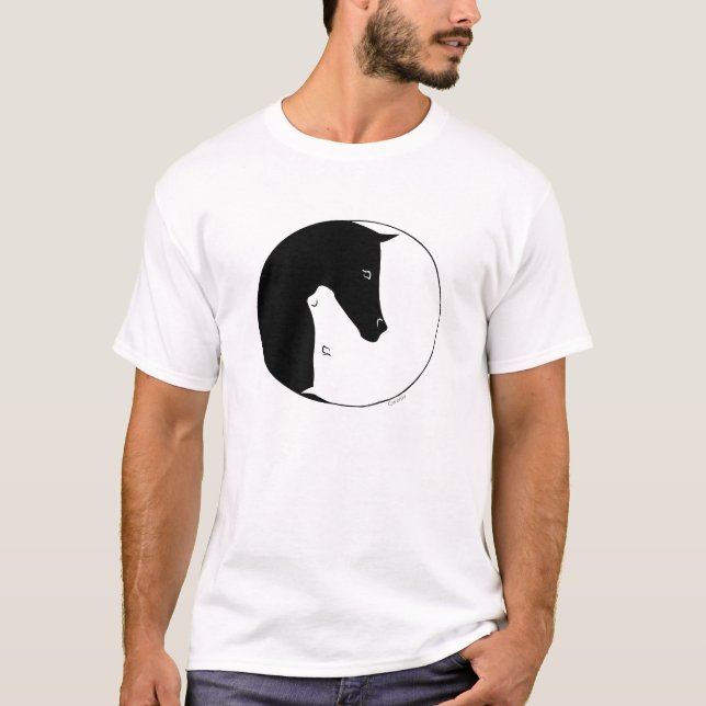 Equestrian Ying Yang T-Shirt (Front)