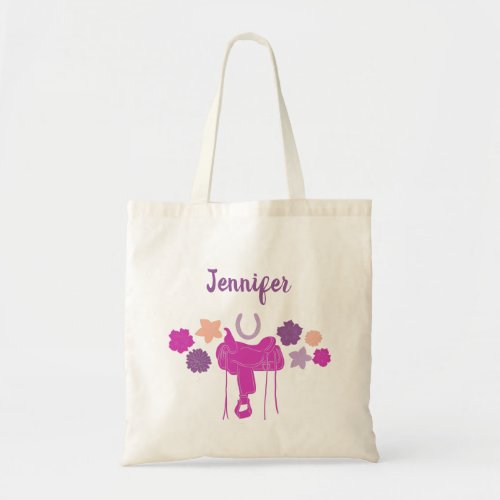 Equestrians Horseback Riding Themed Personalized Tote Bag