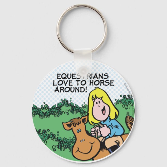 Equestrians Love To... Keychain (Front)