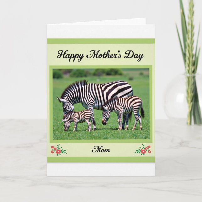 Equid Mothers Day Scene Card (Front)