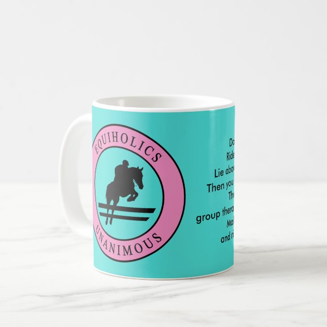 Equiholics Unanimous Hunter Jumper Coffee Mug (Front Left)