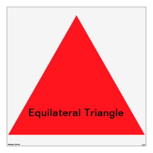 Equilateral Triangle Wall Decal