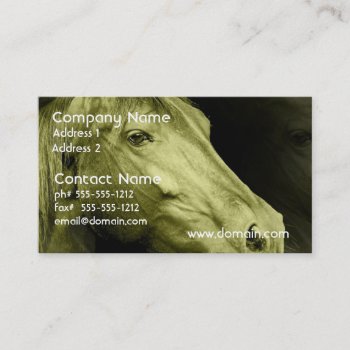 Equine Art  Business Card by HorseStall at Zazzle