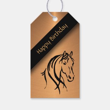 Equine Birthday Gift Tags