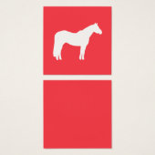 Equine Business Card Red Professional Looking (Front & Back)