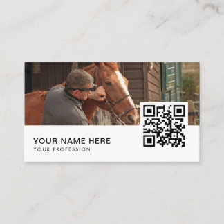equine business cards QR Code 