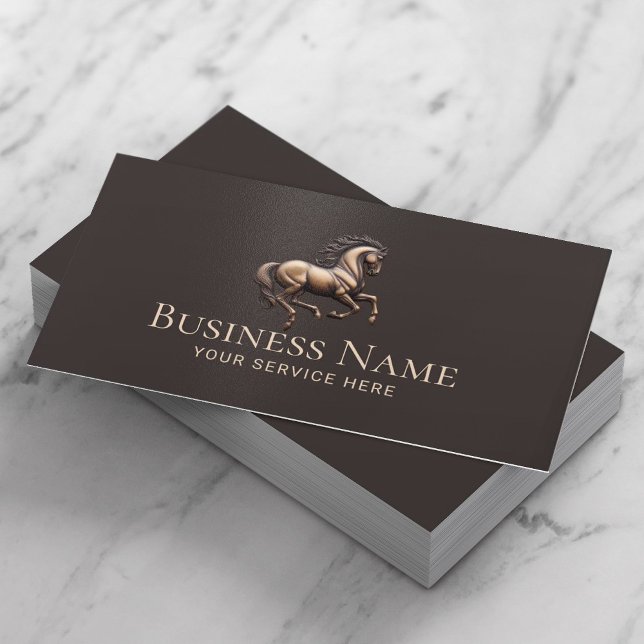 Equine Chiropractor Horse Training Equestrian Business Card (Creator Uploaded)
