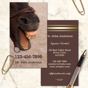 Equine Dentist Business Card