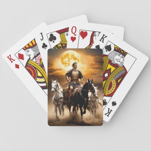 Equine Elegance A Majestic Portrait Playing Cards
