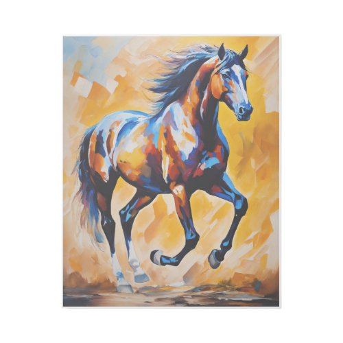 Equine Elegance Handcrafted Horse Gallery Wrap Gallery Wrap