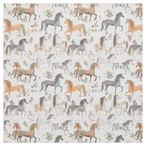 Equine Elegance: Whimsy Horse Fabric