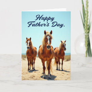 Equine Fathers Day Scene Card