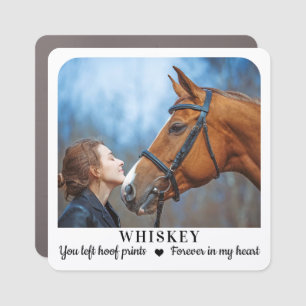 Equine Forever Custom Pet Photo Horse Memorial Car Magnet