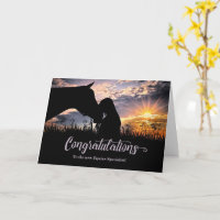 Equine Graduate Horse and Cowgirl Congratulation