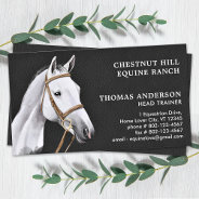 Equine Horse Professional Personalized Equestrian Business Card at Zazzle