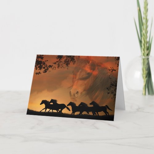 Equine _ Horse Sympathy Card