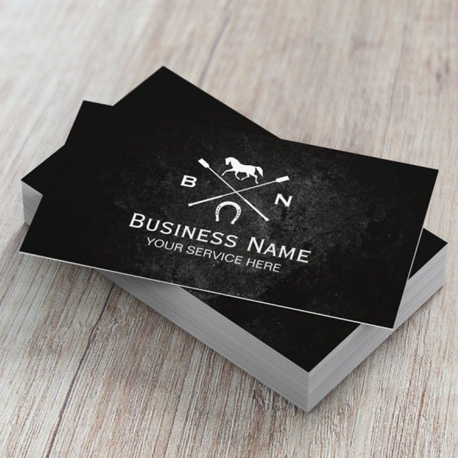 Equine Horseback Riding Equestrian Custom Logo Business Card (Creator Uploaded)