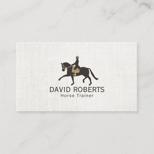 Equine Horseback Riding Equestrian Horse Trainer Business Card
