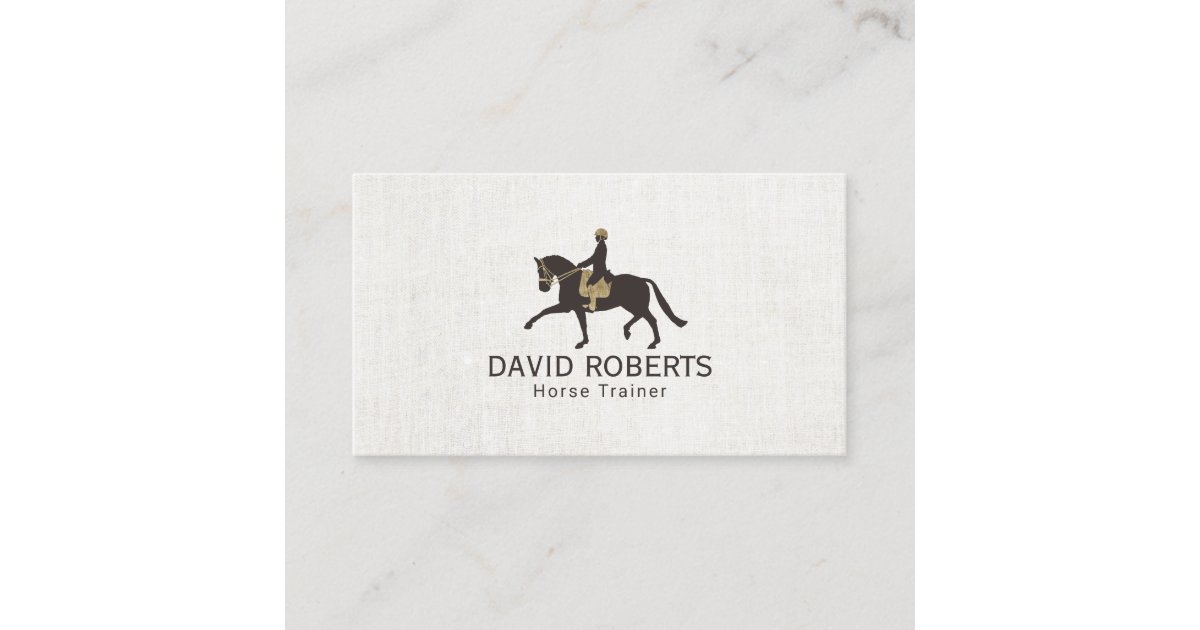 Equine Horseback Riding Equestrian Horse Trainer Business Card Zazzle