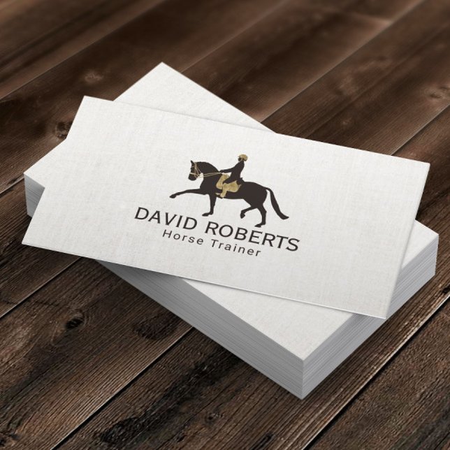 Equine Horseback Riding Equestrian Horse Trainer Business Card (Creator Uploaded)