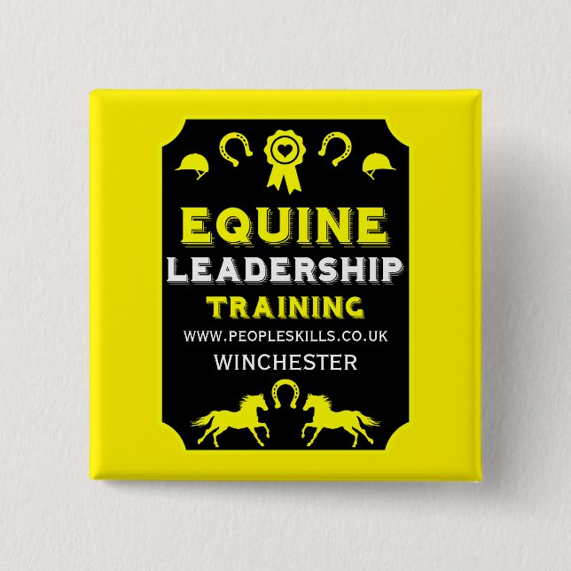 Equine leadership Training Button (Front)