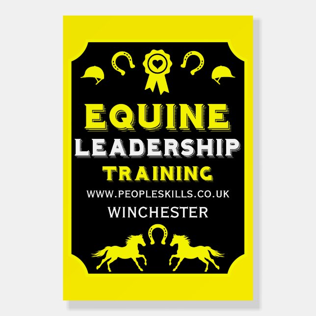 Equine leadership Training Foam Board (Front)