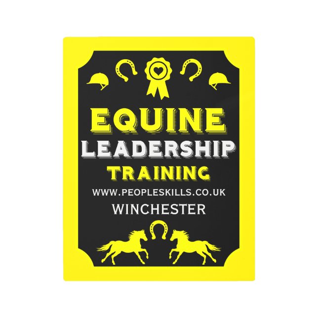 Equine leadership Training Metal Print (Front)