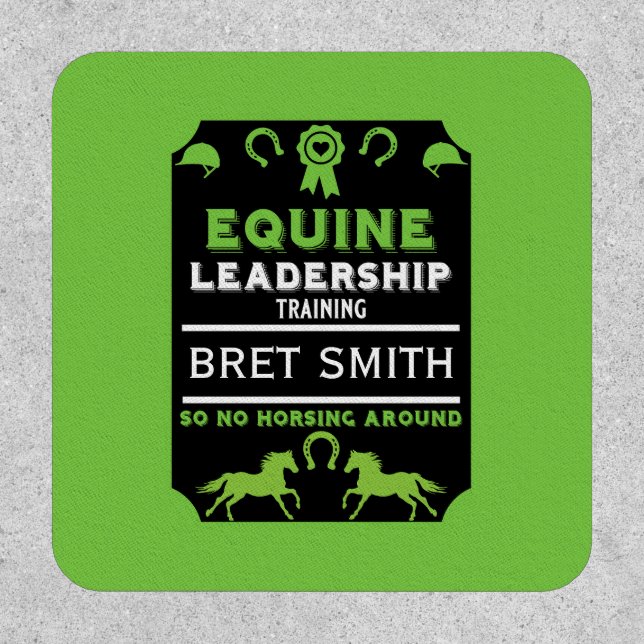 Equine leadership Training Patch (Front)