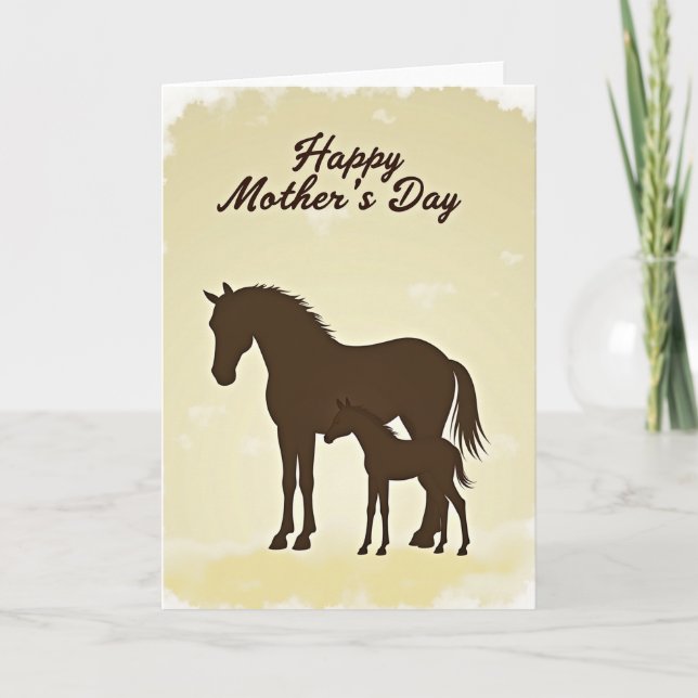 Equine Mothers Day Art Card (Front)