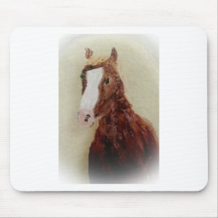 Equine Painting Brown Horse Mouse Pad