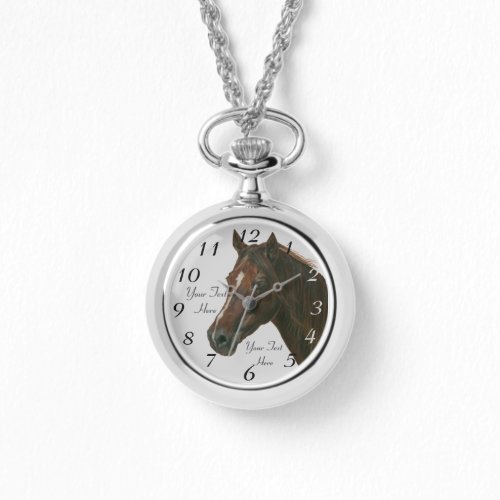 equine portrait of chestnut mare brown horse watch