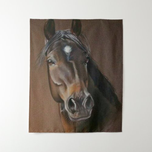 equine portrait tapestry