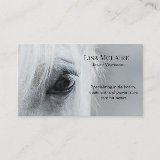 Equine Professionals Personalize Business Cards