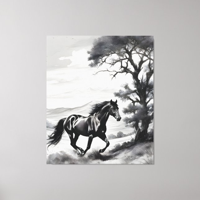 Equine Rage Canvas Print (Front)