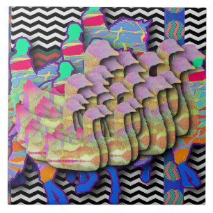 Equine Riders and Wildlife Duck Menagerie Ceramic Tile