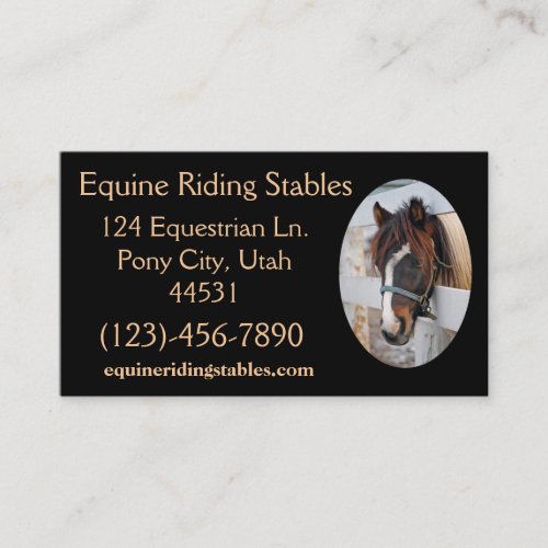 Equine Sample1 Business Card
