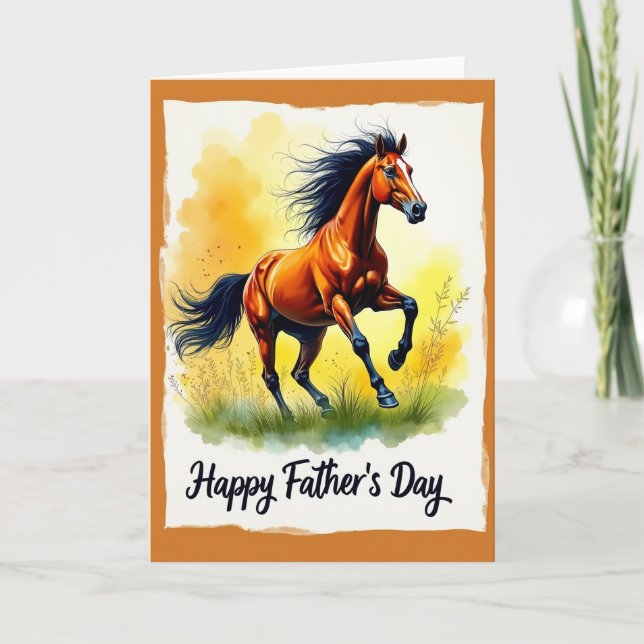 Equine Sweet Fathers Day Card (Front)