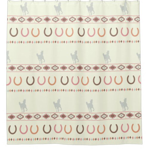 equine tribe shower curtain