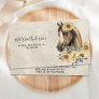 Equine Vintage Horse Sunflowers Equestrian Business Card