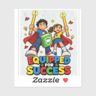 Equipped for Success: Knowledge Heroes Sticker