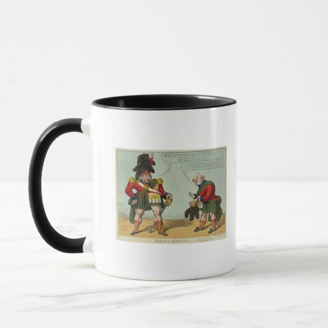 Equipt for a Northern Visit, 1822 Mug (Left)