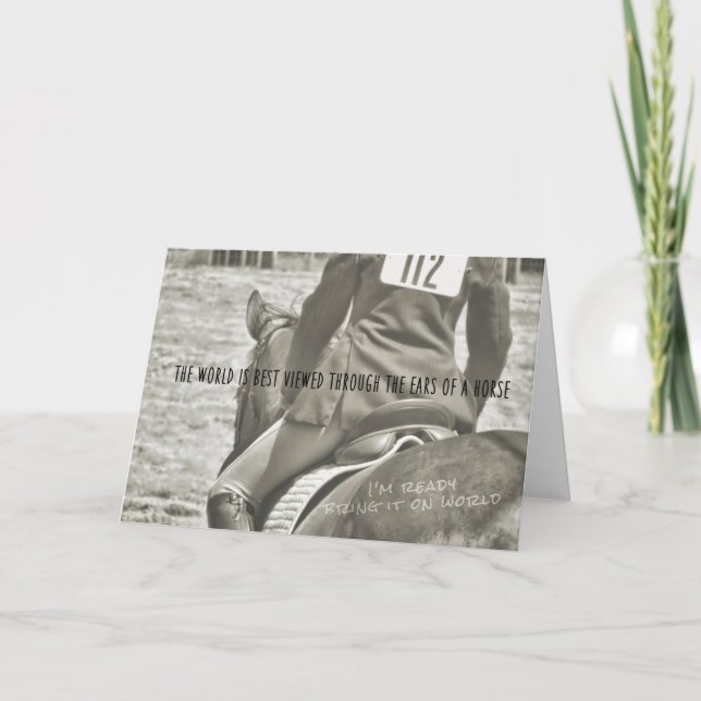 EQUITATION Greeting Card (Front)